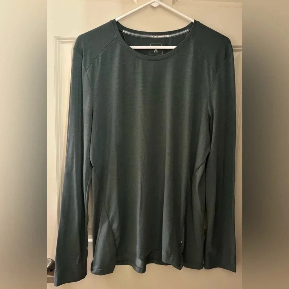 Men's on cloud Green Long Sleeve Shirt